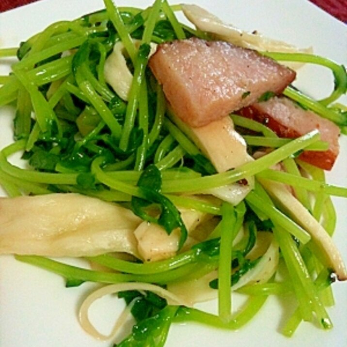 ☆ご飯が進む。豆苗とにんにくの炒め物☆